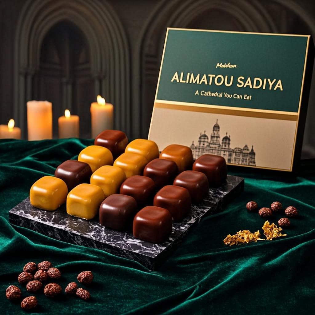 Ganache Damier d'Or — Maison ALIMATOU SADIYA