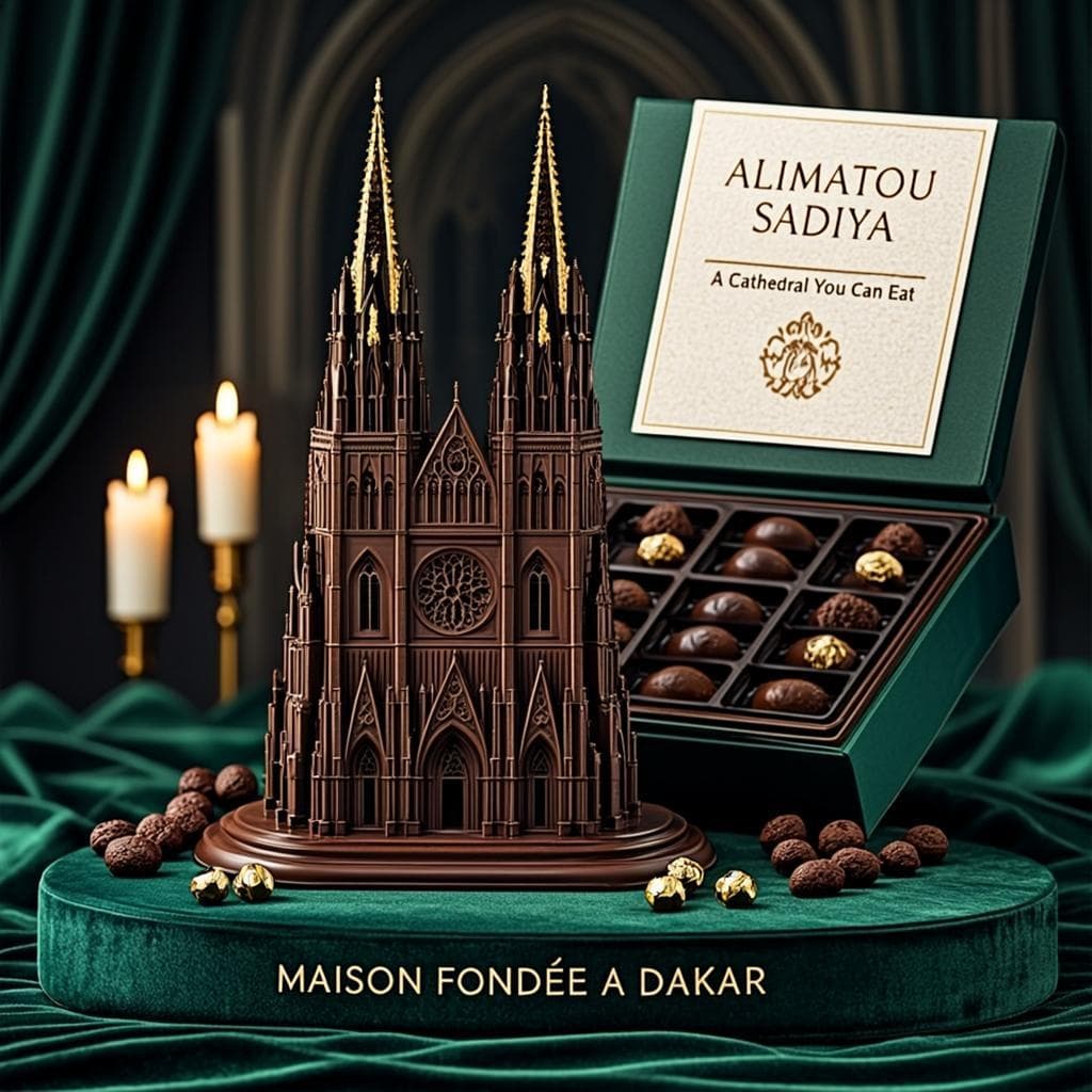 ANKEROT — Le Coffret Duomo, cathédrale gothique en chocolat 85 % et or 24 carats